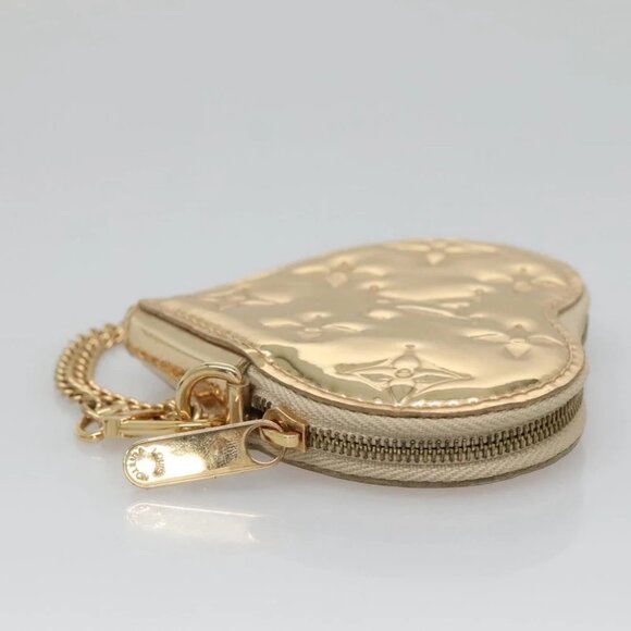 LOUIS VUITTON Monogram Miroir Porte Monnaie Coeur Purse Dore M93567 Auth 129270V - Picture 4 of 14